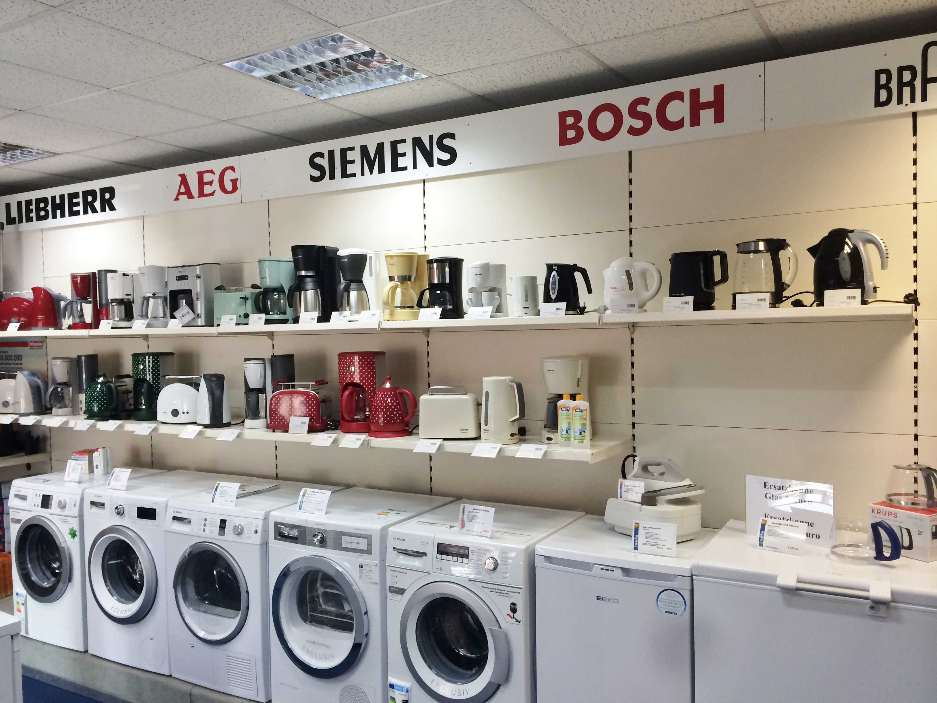 Unser Showroom der Haushaltsgeräte